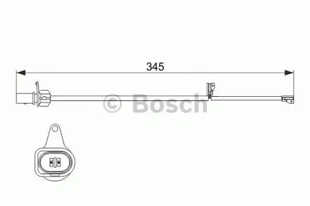 BOSCH 1987474507 Датчик износа задних колодок L=342 Audi A6A7Q5 2.0TFSI3.0TFSI 12>