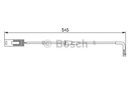 BOSCH 1987474940 Датчик износа задних колодок =QBWS0164=8197F [34351163066] BMW E39 all 95> L=545