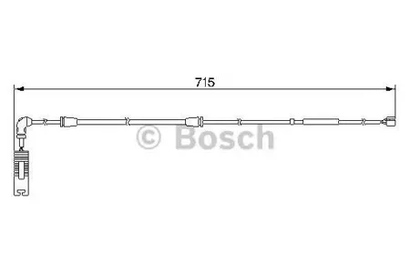BOSCH 1987474946 Датчик износа задних колодок =QBWS0200=18560F [34351165580] BMW X5 all 00> L=715