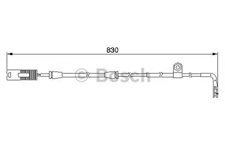 BOSCH 1987474958 Датчик износа тормозных колодок =QBWS0163=8203F [34351163065] перед. BMW E39 all 96> L=830