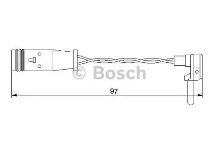 BOSCH 1987474966 Датчик износа тормозных колодок Mercedes W169 W203,W211 W220 all 99> L=95