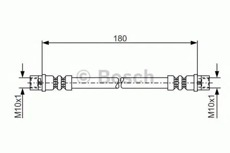 BOSCH 1987476018 Шланг тормозной задн. Audi A4A8, VW Passat 1.6-6.01.9TDI 96-05 L=180