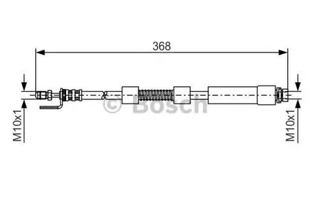 BOSCH 1987476059 Шланг тормозной Ford Transit 02-