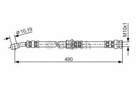 BOSCH 1987476076 Шланг тормозной