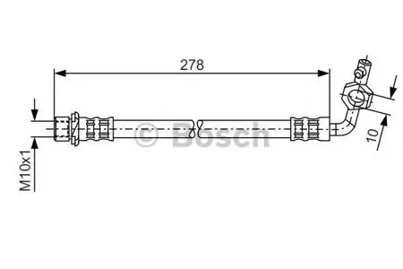 BOSCH 1987476113 Шланг тормозной задн. л. Toyota RAV 4 1.82.02.4D-4D 00-05 L=278