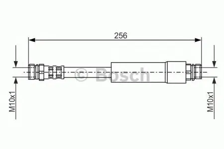 BOSCH 1987476284 Шланг тормозной задн. Audi A3, VW Golf 1.4-2.0TDi 04>