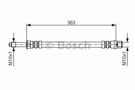BOSCH 1987476295 шланг торм. перед.зад. L=414 Mercedes Sprinter , VW LT all 95>