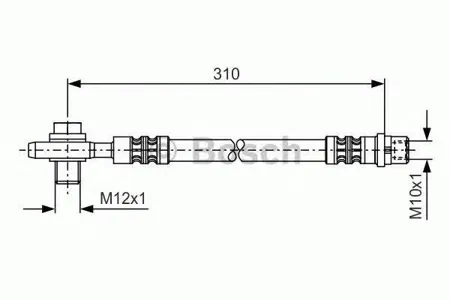 BOSCH 1987476308 Шланг тормозной