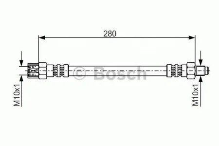 BOSCH 1987476396 Шланг тормозной