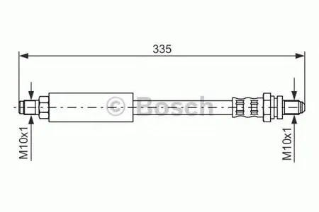 BOSCH 1987476627 Шланг тормозной задн.