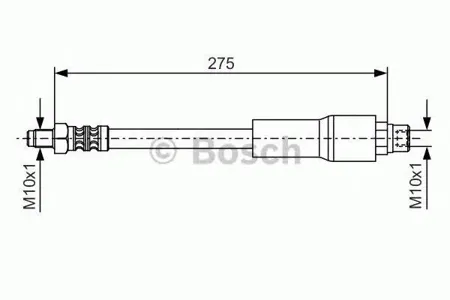 BOSCH 1987476649 Шланг тормозной задн. BMW E38 3.0-5.0 L=275