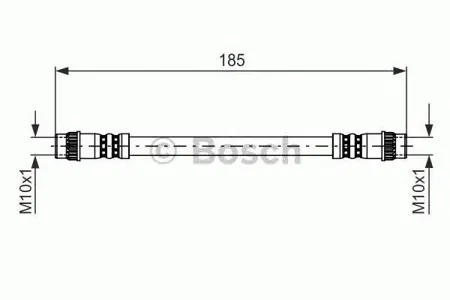 BOSCH 1987476711 Шланг тормозной задн. L=185 промежут. Renault Espace 2.03.0 96>
