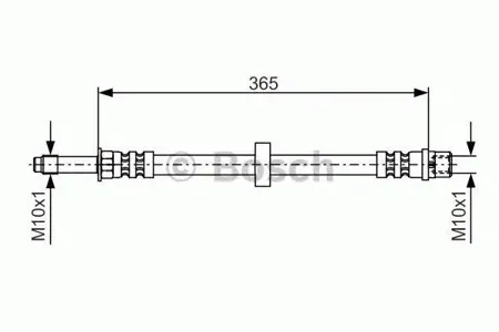 BOSCH 1987476851 шланг торм. пер. Volvo S60S80V70 all 98> L=365