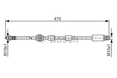 BOSCH 1987476882 Шланг тормозной перед. Ford Mondeo III 1.8-3.02.0TDCi2.2TDCi 00-07 L=470
