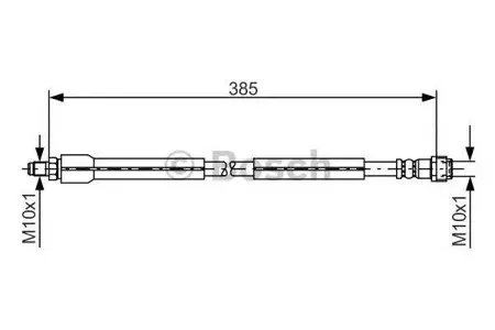 BOSCH 1987476949 Шланг тормозной перед. Mercedes W211 all 02> L=405