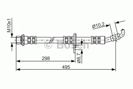 BOSCH 1987476963 Шланг тормозной