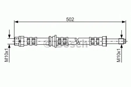 BOSCH 1987476971 Шланг тормозной задн. L=502 BMW E46 1.6-2.81.8D-3.0D 98>