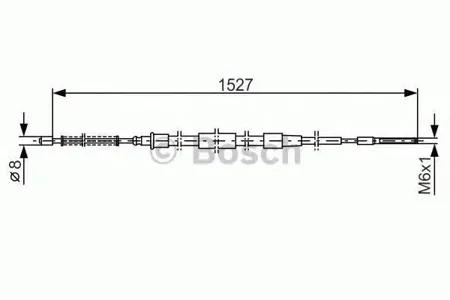 BOSCH 1987477164 Трос ручного тормоза