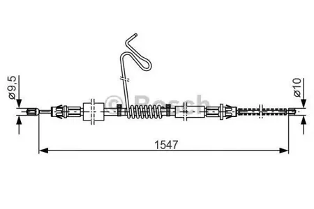 BOSCH 1987477174 Тормозной трос