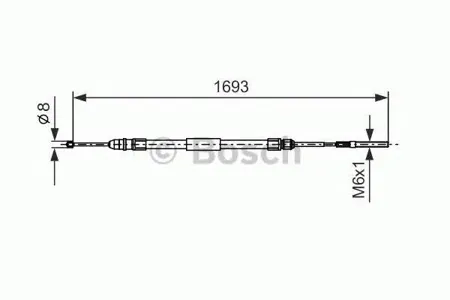 BOSCH 1987477532 Тормозной трос