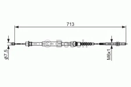 BOSCH 1987477594 Трос ручного тормоза