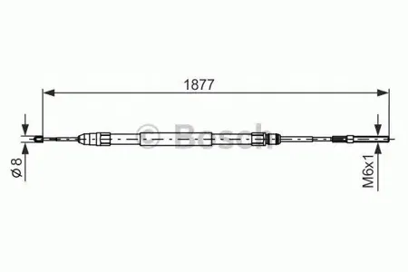 BOSCH 1987477694 Трос ручного тормоза R