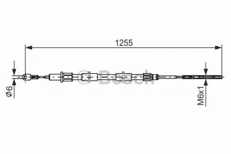 BOSCH 1987477709 Трос ручного тормоза