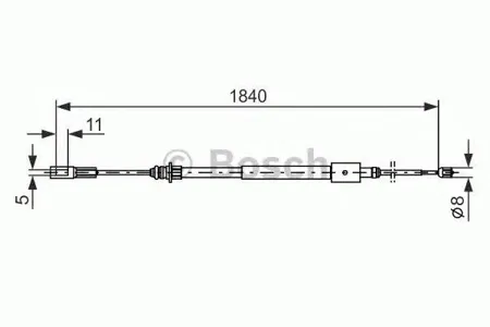 BOSCH 1987477712 Тормозной трос