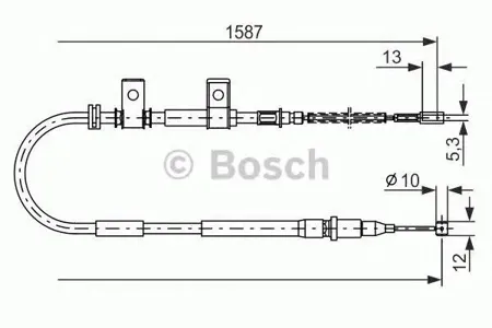 BOSCH 1987477717 Трос ручного тормоза
