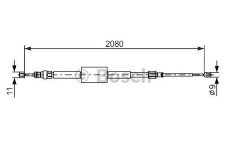 BOSCH 1987477787 Тормозной трос
