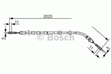 BOSCH 1987477903 ТРОС ТОРМОЗНОЙ ЛЕВЫЙ