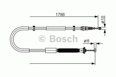 BOSCH 1987477910 Трос ручного тормоза