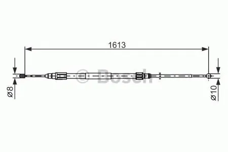 BOSCH 1987477987 Трос ручного тормоза л. L=16131230 BMW X3 all 03>