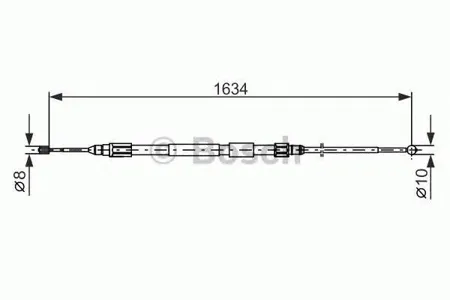 BOSCH 1987477988 Тормозной трос