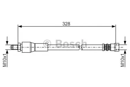 BOSCH 1987481001 Шланг тормозной задн.