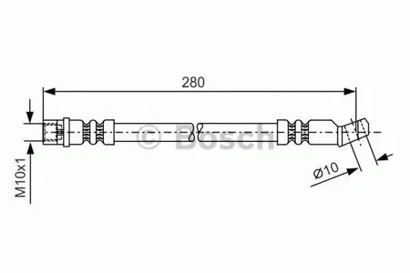 BOSCH 1987481014 Шланг тормозной перед. 280мм