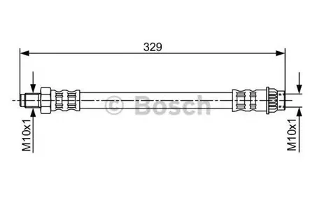 BOSCH 1987481032 шланг торм. пер. Renault Logan 1.41.6 04> L=303