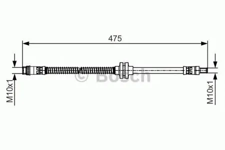 BOSCH 1987481496 Шланг тормозной