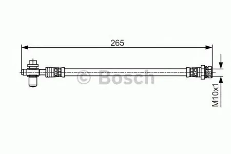 BOSCH 1987481518 Шланг тормозной задн. Audi A3, VW Golf 04>