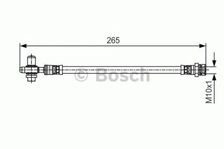 BOSCH 1987481519 Шланг тормозной задн. ПРАВЫЙ