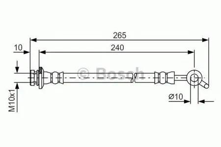 BOSCH 1987481571 Шланг тормозной