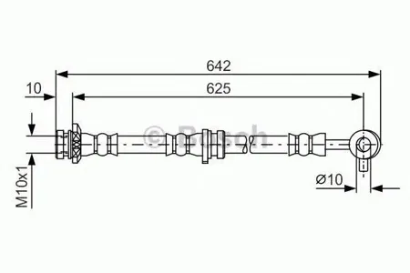 BOSCH 1987481572 Шланг тормозной перед лев