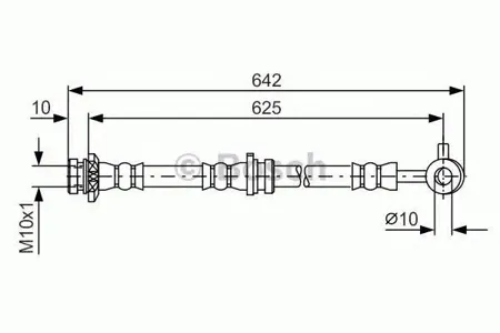 BOSCH 1987481573 Шланг тормозной