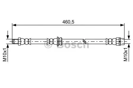 BOSCH 1987481598 Шланг тормозной
