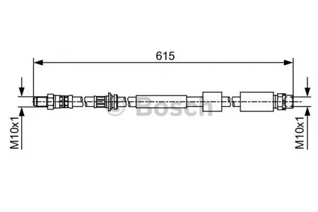 BOSCH 1987481615 Шланг тормозной перед. BMW 13 F20F30 1.6-3.01.6d-3.0d 10> L=615