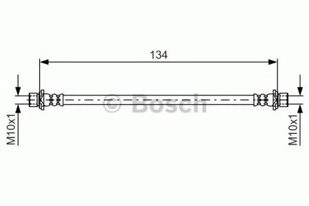 BOSCH 1987481637 Шланг тормозной