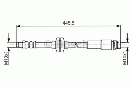 BOSCH 1987481668 Шланг тормозной задн. Ford Focus 1.62.0 11-14