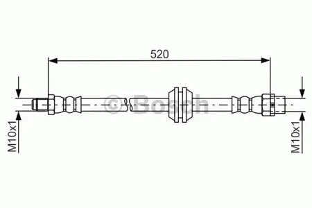 BOSCH 1987481680 Шланг тормозной MINI Countryman (R60) передний Bosch