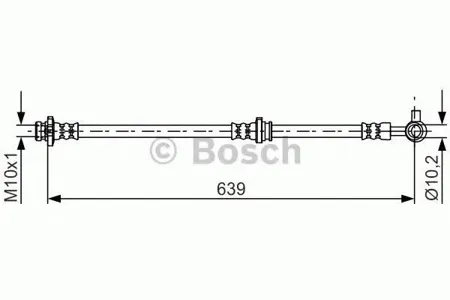 BOSCH 1987481697 Шланг тормозной перед. прав. Nissan Juke 1.6 10>