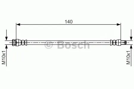 BOSCH 1987481706 Шланг тормозной перед лев,прав.